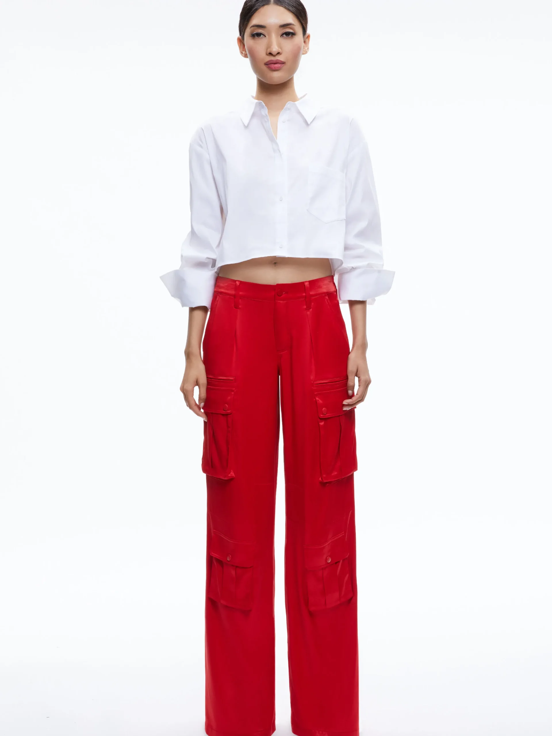 ADARA BUSTIER TOP + JOETTE LOW RISE CARGO PANT