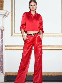 ADARA BUSTIER TOP + JOETTE LOW RISE CARGO PANT