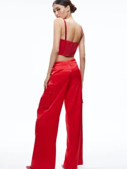 ADARA BUSTIER TOP + JOETTE LOW RISE CARGO PANT