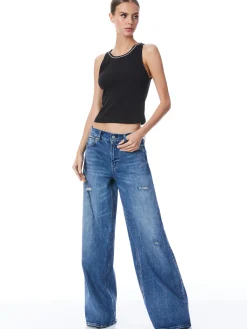 ALLEN EMBELLISHED NECK TANK TOP