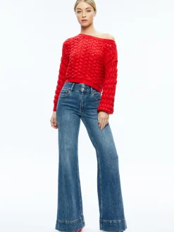 ALLENE CABLE KNIT CREWNECK