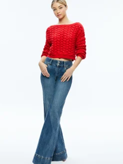 ALLENE CABLE KNIT CREWNECK