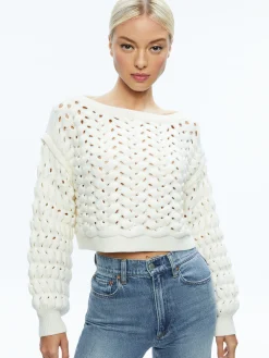 ALLENE CABLE KNIT CREWNECK