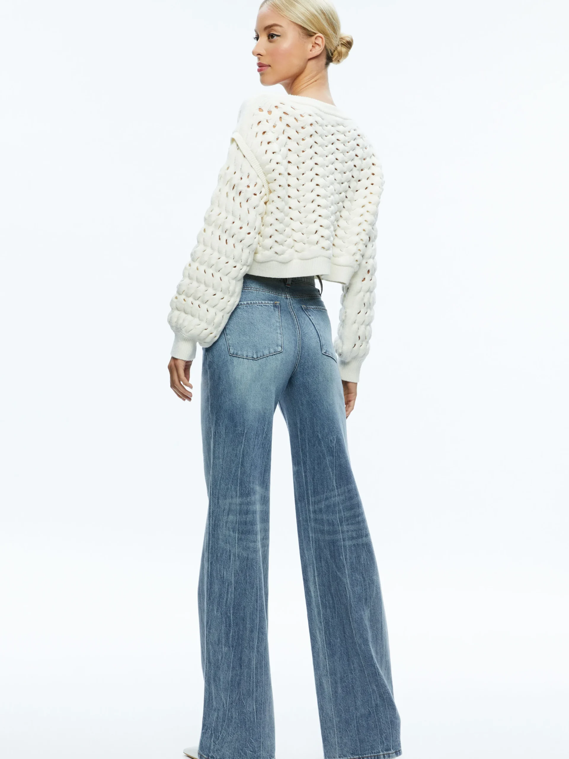 ALLENE CABLE KNIT CREWNECK