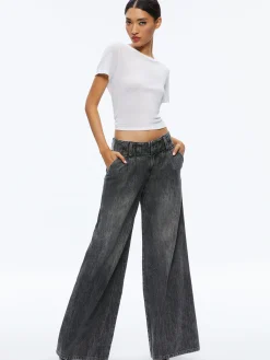 ANDERS LOW RISE PLEATED JEAN