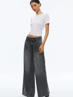 ANDERS LOW RISE PLEATED JEAN