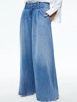 ANDERS LOW RISE PLEATED JEAN