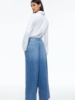 ANDERS LOW RISE PLEATED JEAN