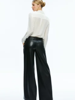 ANDERS VEGAN LEATHER LOW RISE PANT