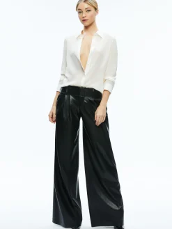 ANDERS VEGAN LEATHER LOW RISE PANT