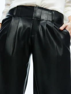 ANDERS VEGAN LEATHER LOW RISE PANT