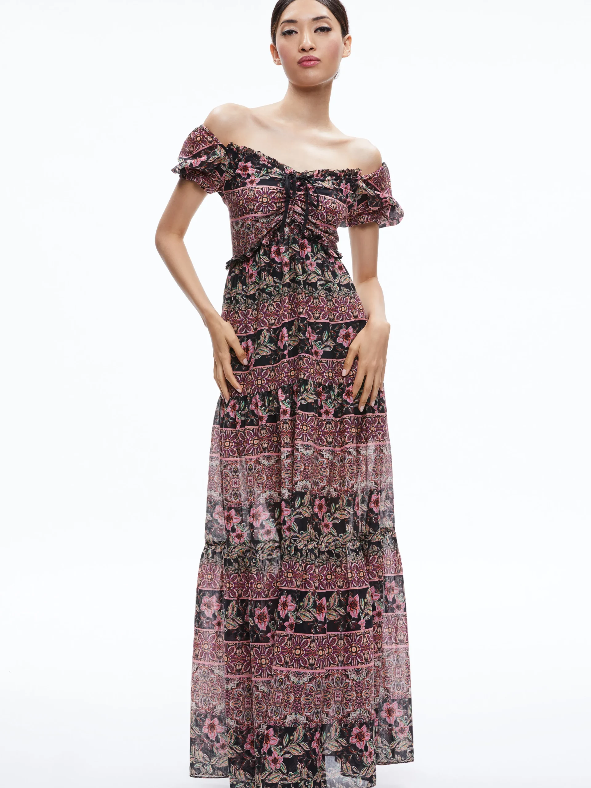 ANDREA PUFF SLEEVE MAXI DRESS
