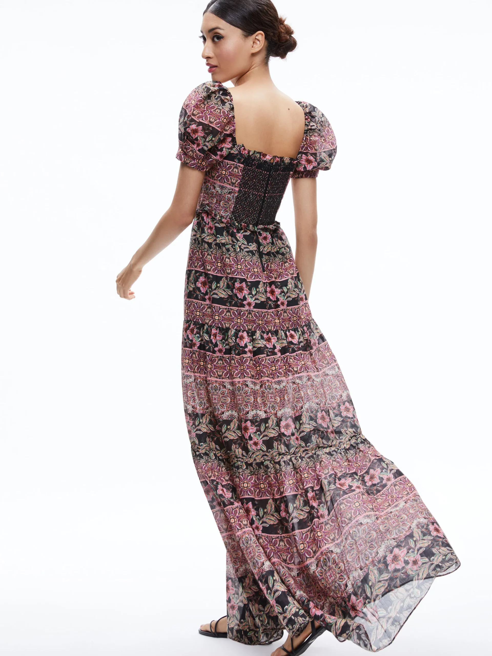 ANDREA PUFF SLEEVE MAXI DRESS