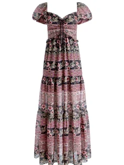 ANDREA PUFF SLEEVE MAXI DRESS