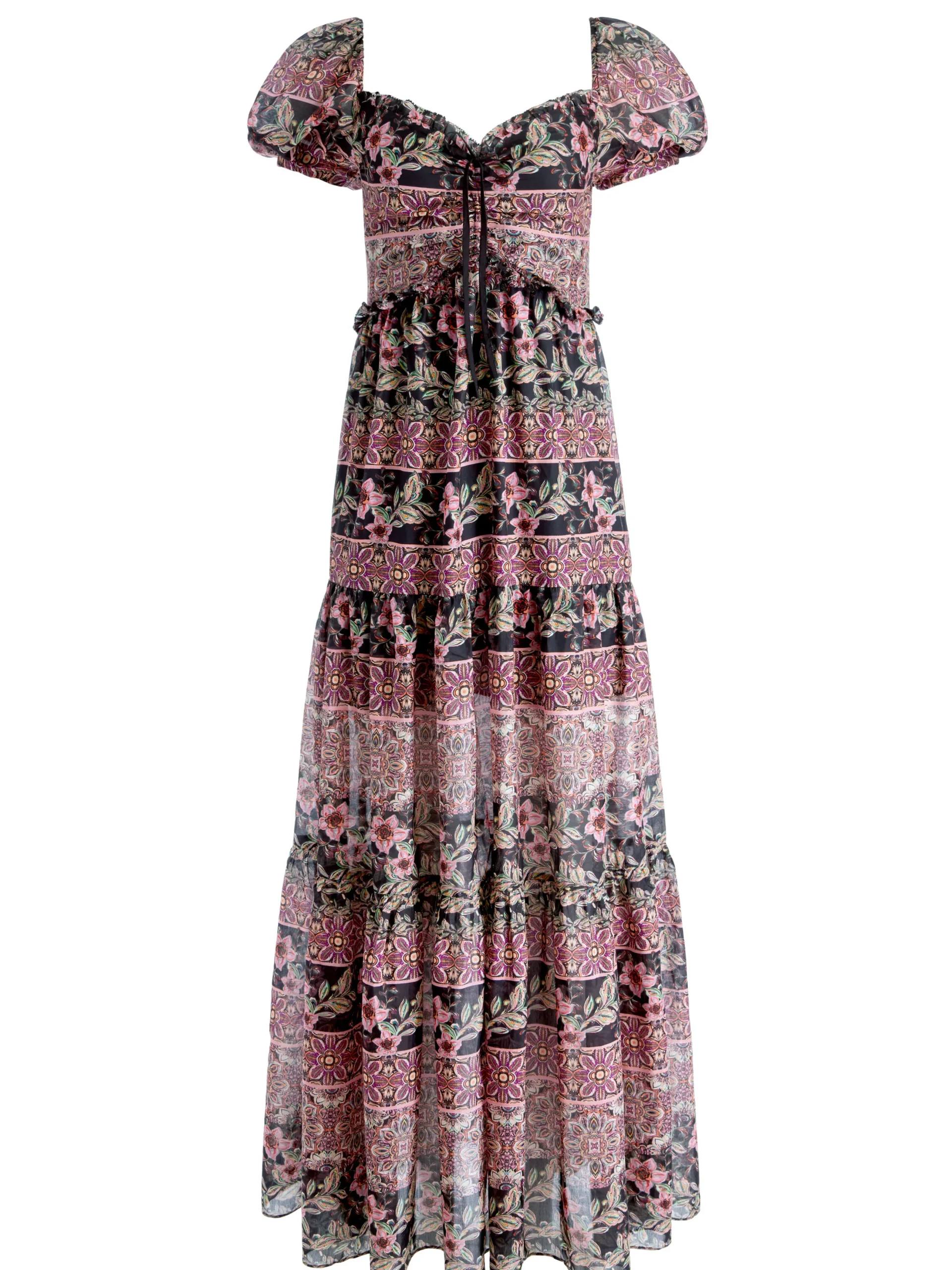 ANDREA PUFF SLEEVE MAXI DRESS