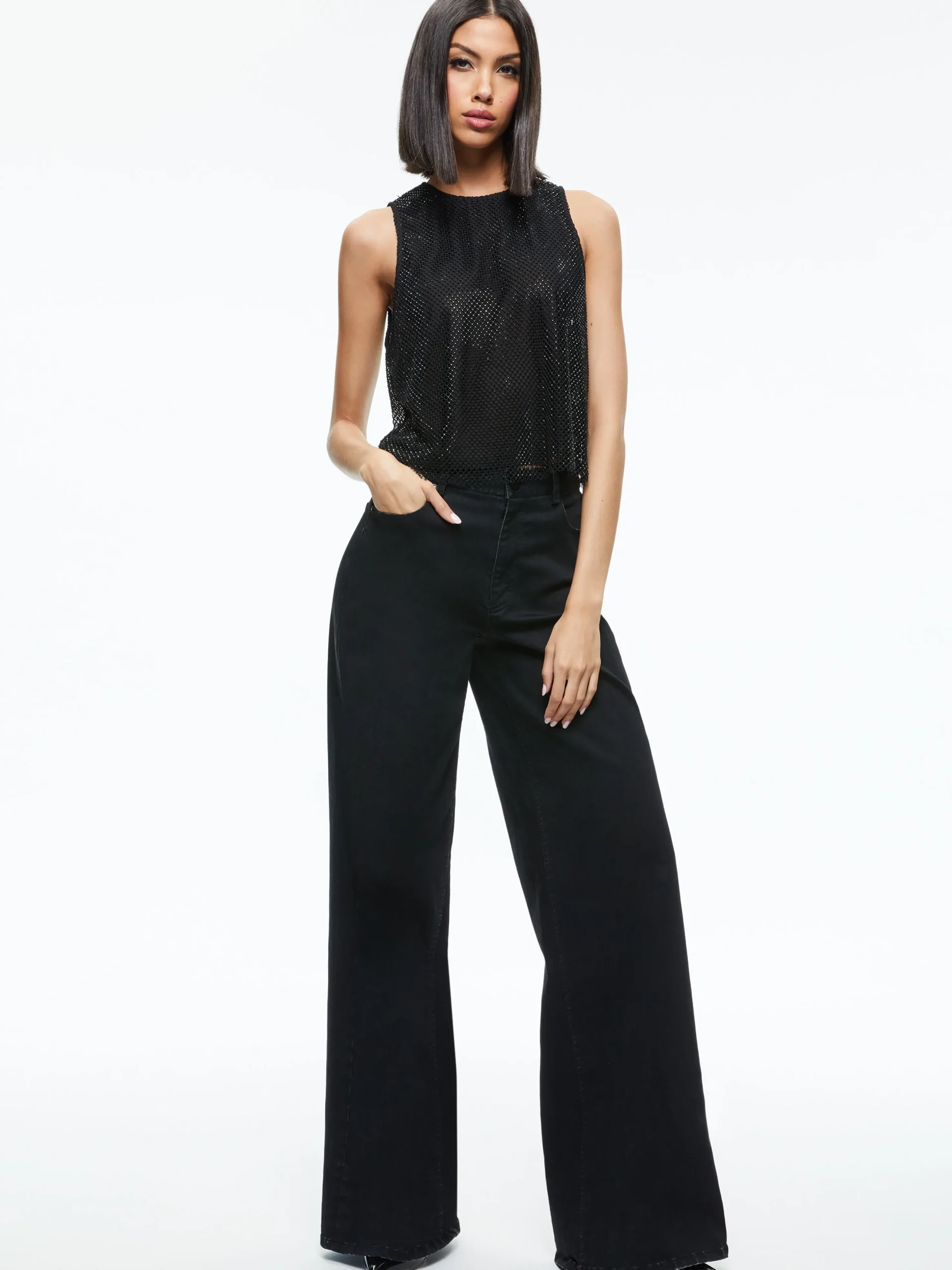 ANGELINA CRYSTAL EMBELLISHED TANK