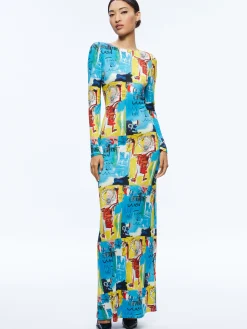 A+O X BASQUIAT DELORA MAXI DRESS