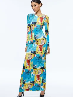 A+O X BASQUIAT DELORA MAXI DRESS