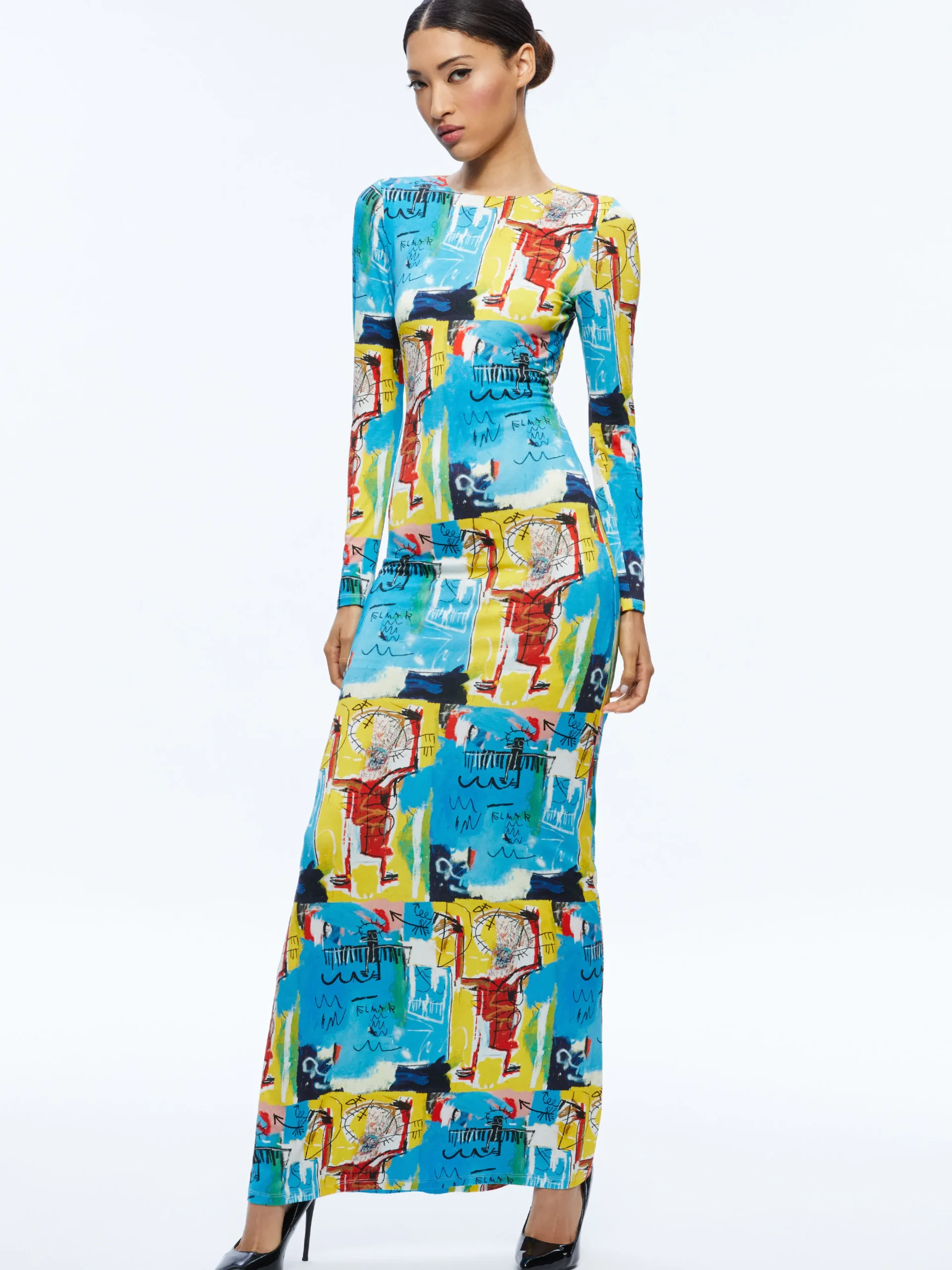 A+O X BASQUIAT DELORA MAXI DRESS