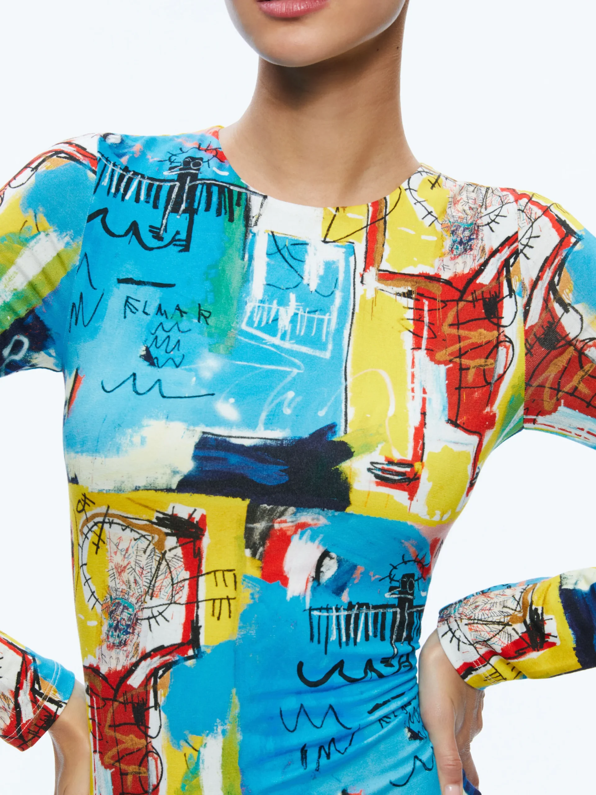 A+O X BASQUIAT DELORA MINI DRESS