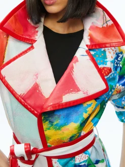 A+O X BASQUIAT NEVADA VEGAN LEATHER TRENCH COAT