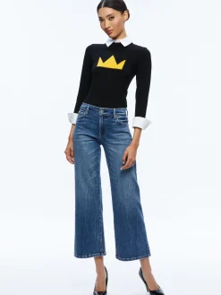 A+O X BASQUIAT PORLA COLLARED SWEATER