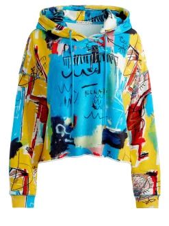 A+O X BASQUIAT SUNNY CROPPED HOODIE