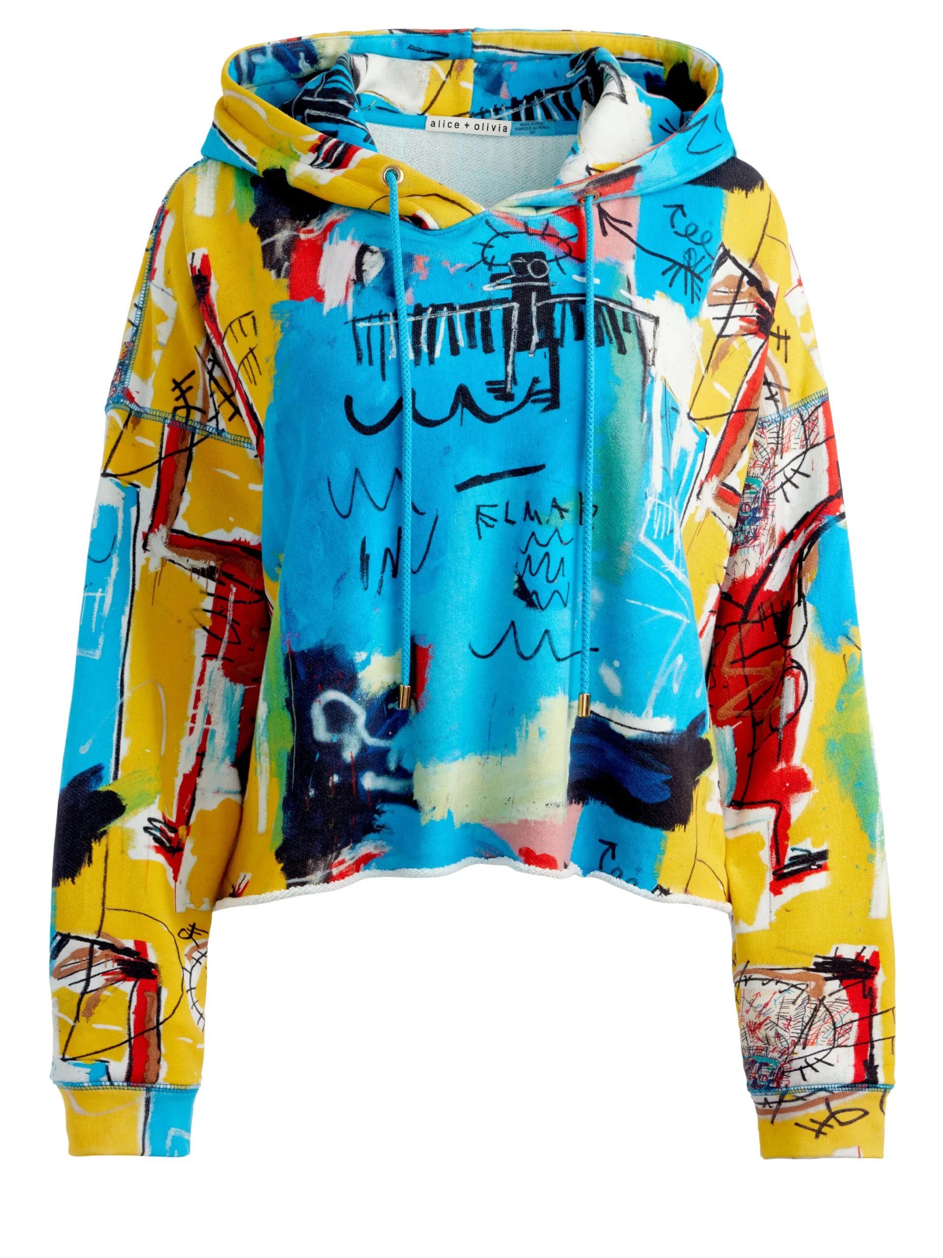 A+O X BASQUIAT SUNNY CROPPED HOODIE