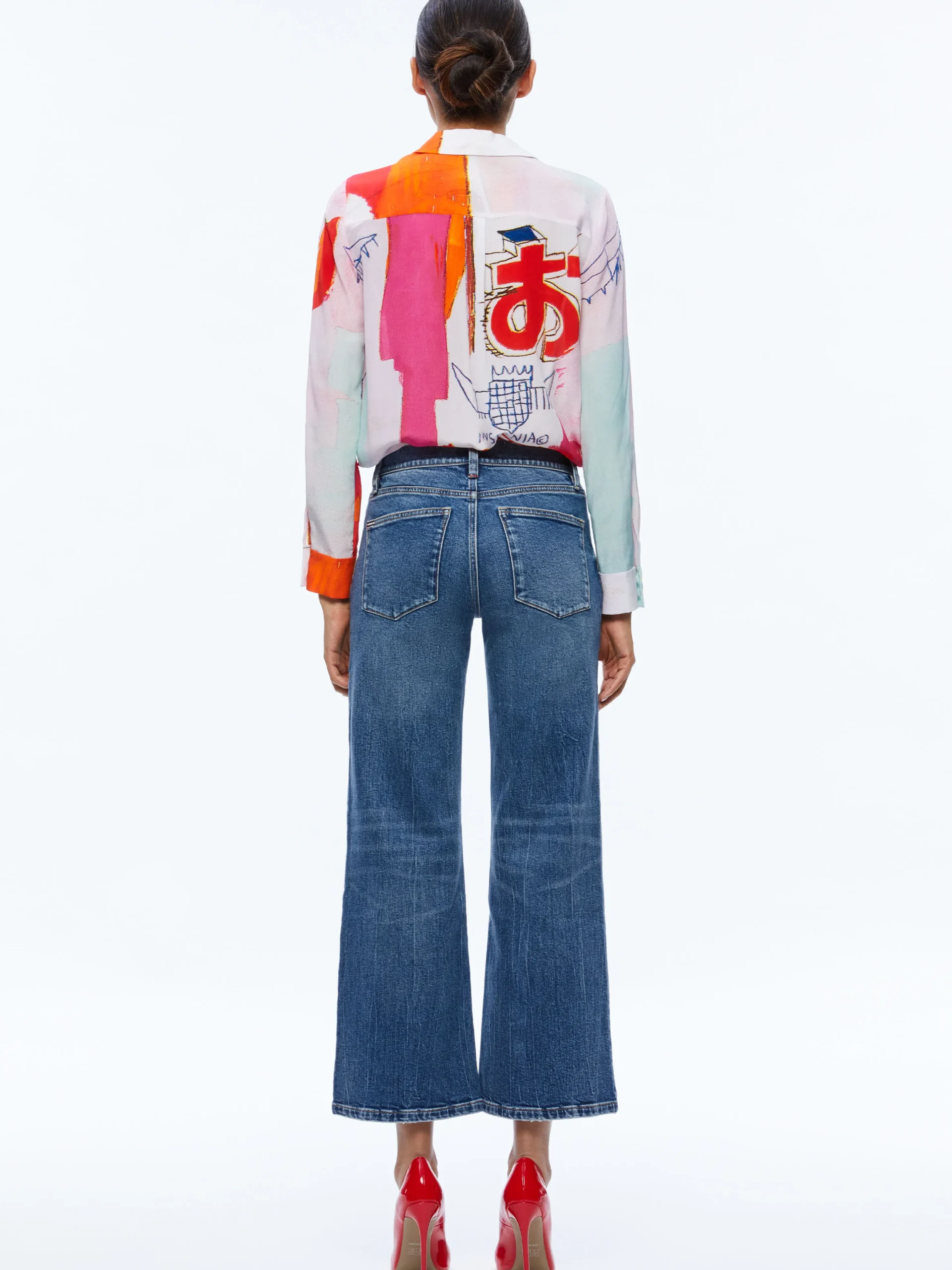 A+O X BASQUIAT WILLA PLACKET TOP