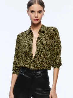 A+O X BASQUIAT WILLA PLACKET TOP
