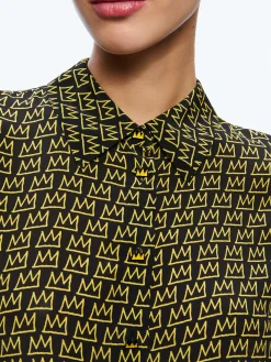 A+O X BASQUIAT WILLA PLACKET TOP