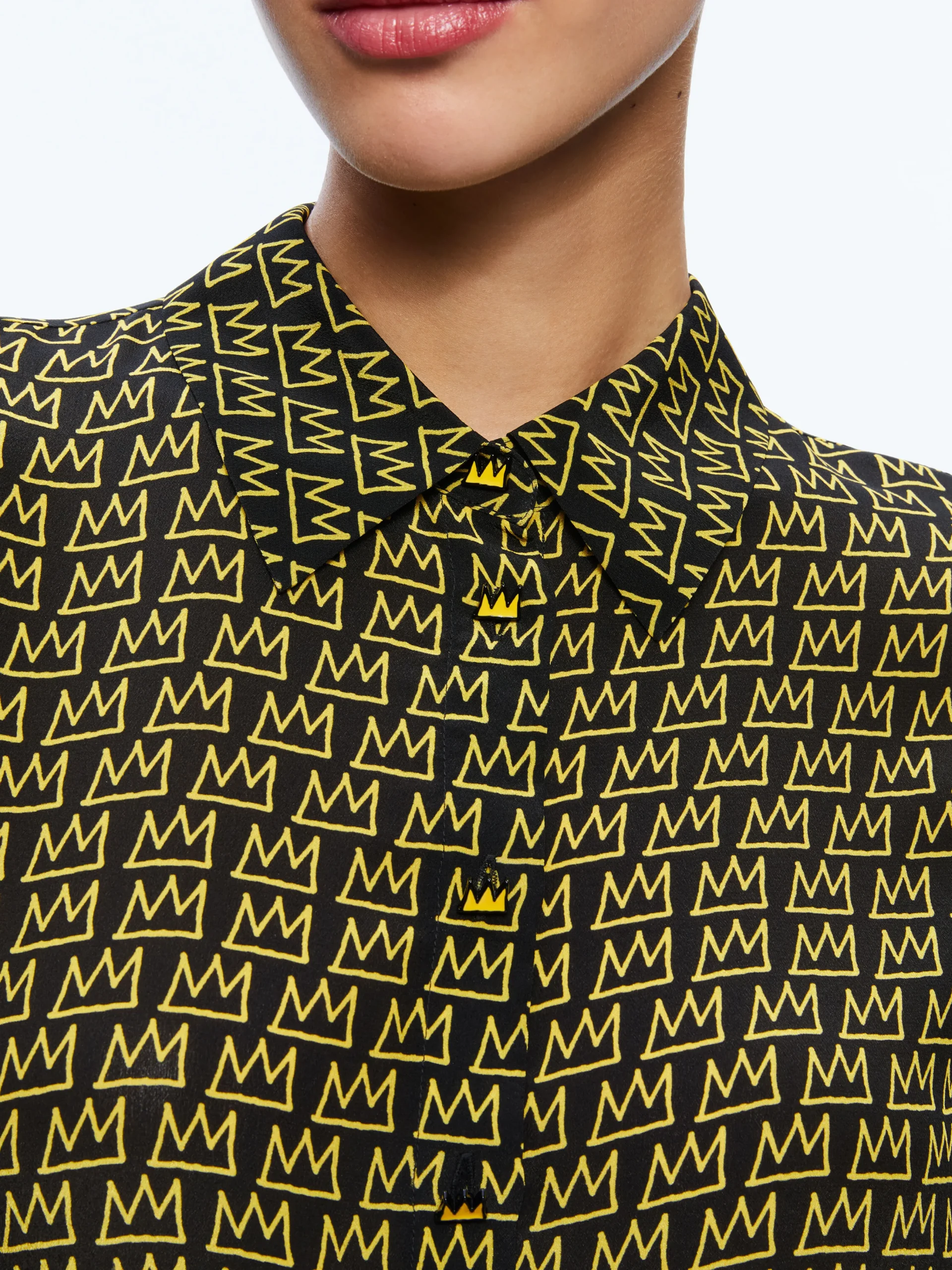 A+O X BASQUIAT WILLA PLACKET TOP