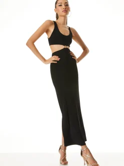 ARIZONA CUTOUT O-RING MAXI DRESS