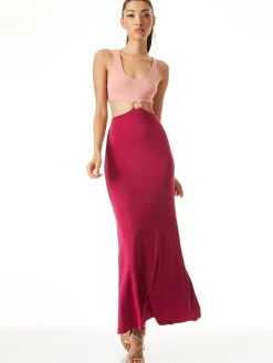 ARIZONA CUTOUT O-RING MAXI DRESS