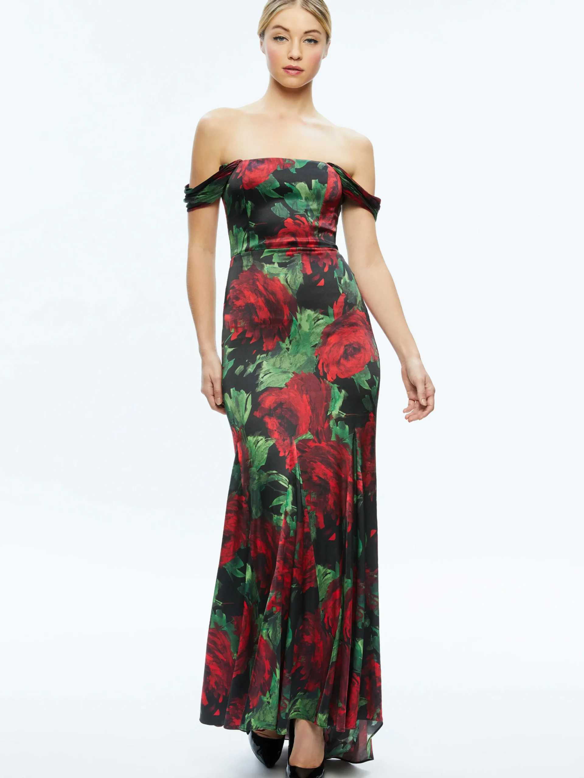 ARZA OFF SHOULDER MAXI DRESS
