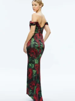 ARZA OFF SHOULDER MAXI DRESS