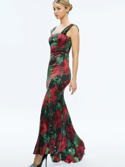 ARZA OFF SHOULDER MAXI DRESS