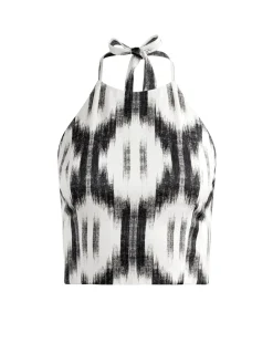 ASH TIE NECK HALTER TOP