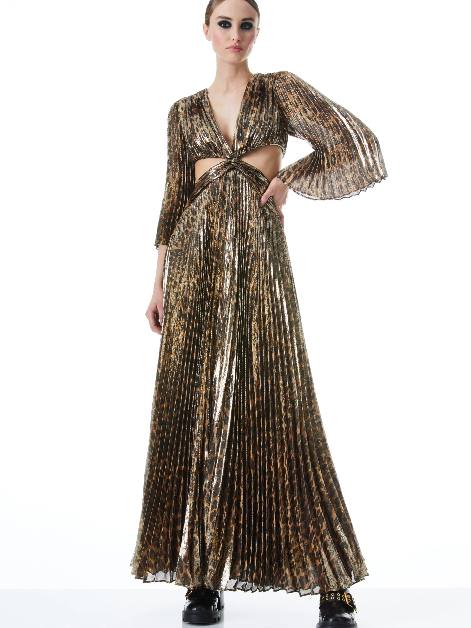 BAHAMA V-NECK CUT OUT MAXI DRESS