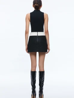 BAILEY FUZZY KNIT MINI SKIRT