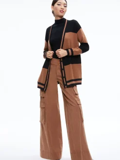 BARRY OVERSIZED V-NECK CARDIGAN