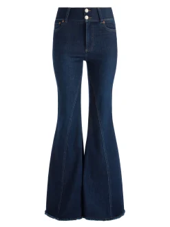 BEAUTIFUL HIGH RISE RUFFLE HEM JEAN
