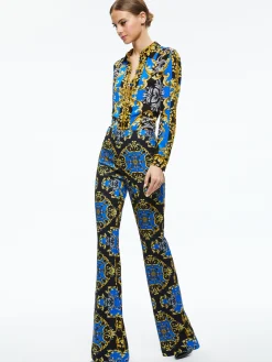 BREANN FITTED BLAZER + TEENY FIT FLARE BOOTCUT PANT
