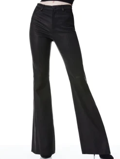 BRENT HIGH WAISTED LEATHER BELL PANT