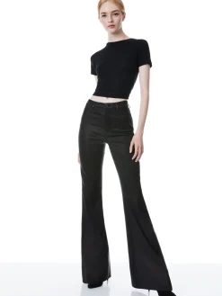 BRENT HIGH WAISTED LEATHER BELL PANT