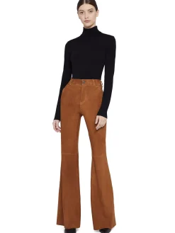 BRENT HIGH WAISTED SUEDE PANT