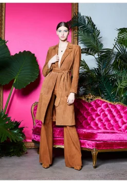 BRENT HIGH WAISTED SUEDE PANT