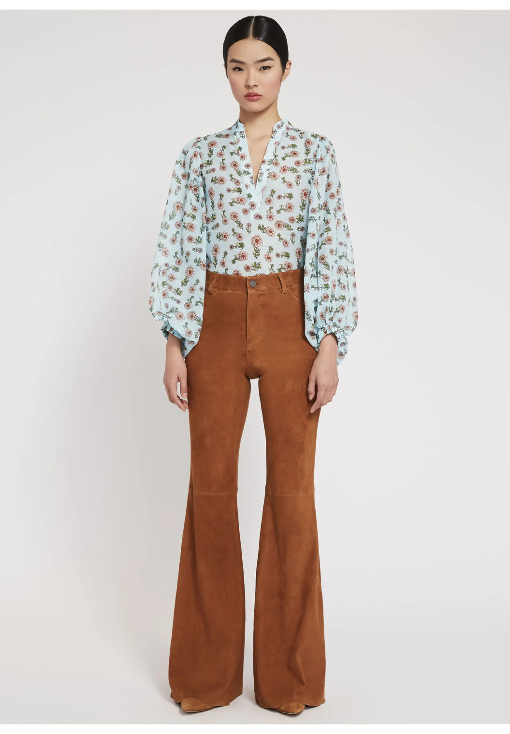 BRENT HIGH WAISTED SUEDE PANT