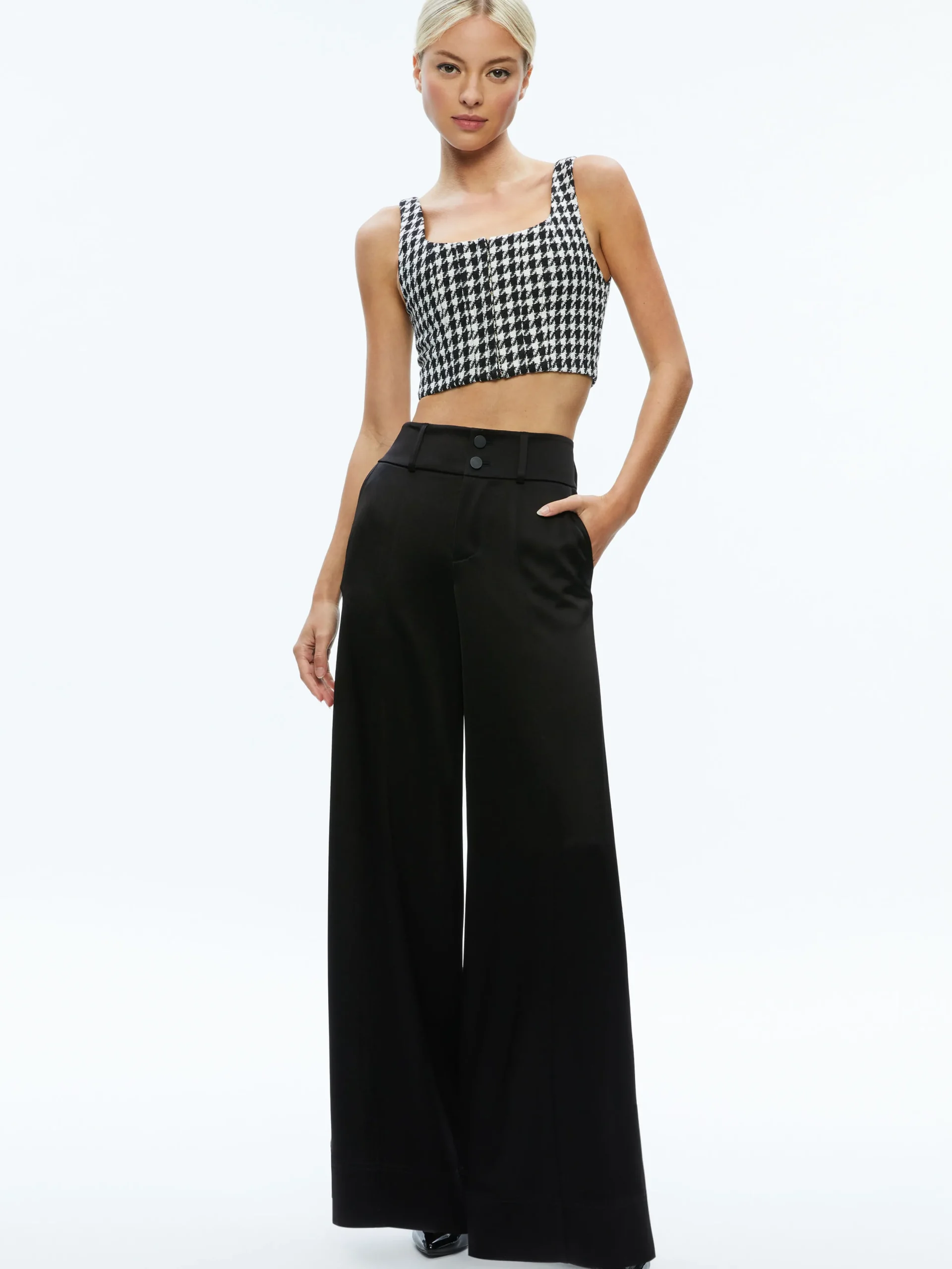 BRESLIN CORSET TOP + DONALD SIDE BUTTON SKIRT