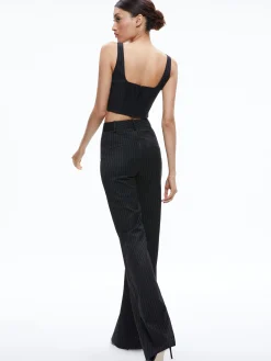 BRESLIN CORSET TOP + SIOBHAN FRONT WRAP MIDI SKIRT